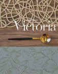 Mantel individual verde: Colección Victoria