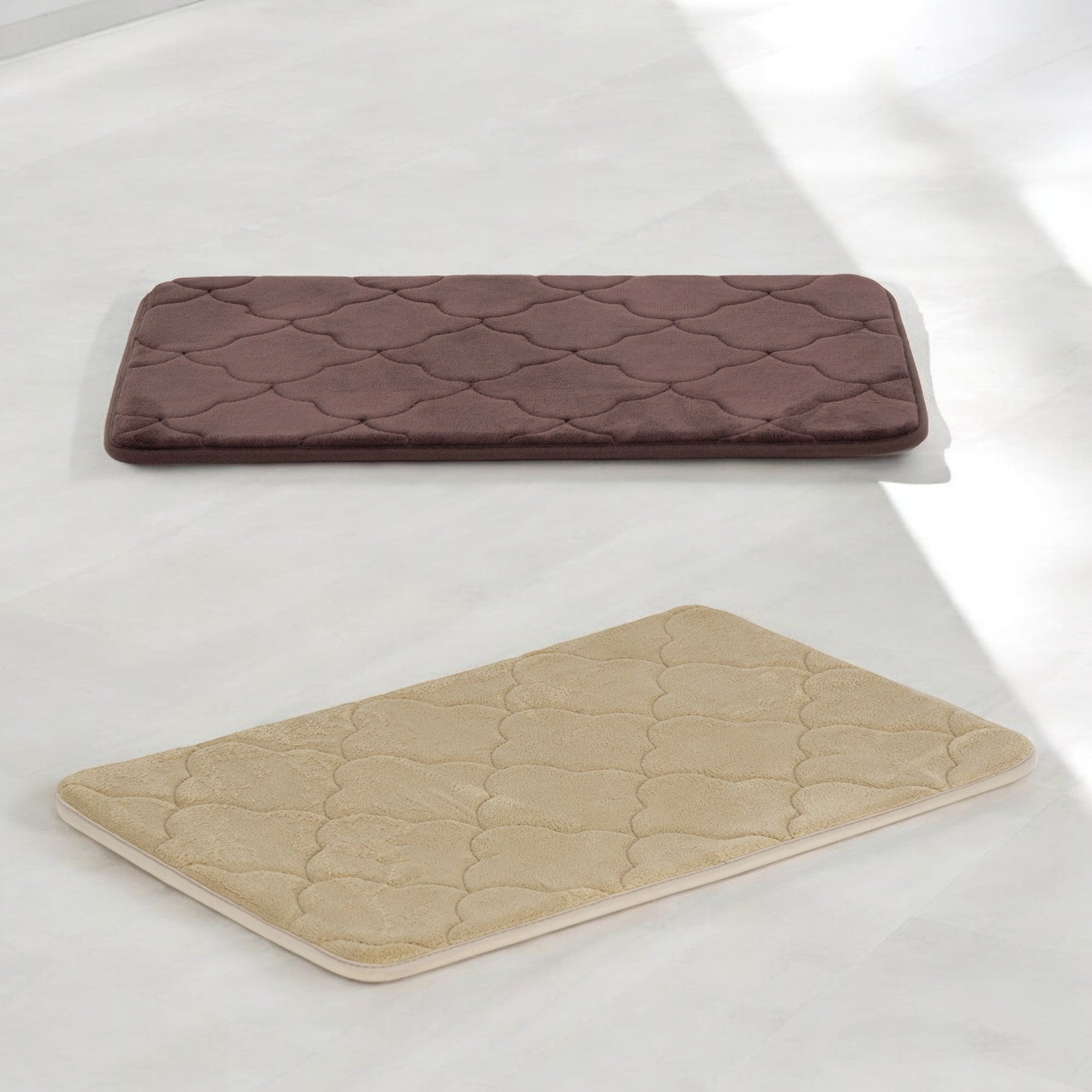 H&S Accents - Tapete Memory Foam, 40 X 60 cms. Opciones Beige y Café - Mango Magenta